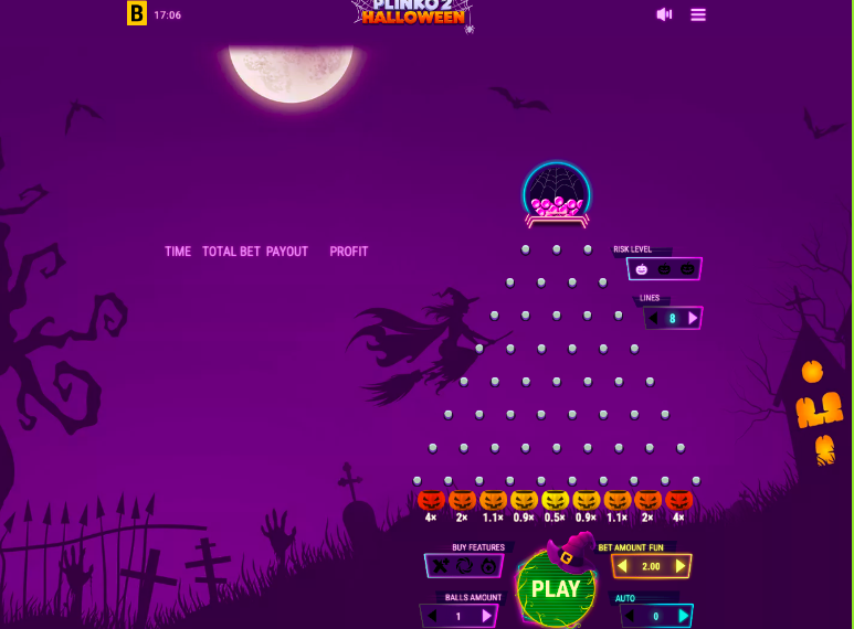 Игровой автомат Plinko 2 Halloween